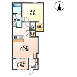 A.グランドパレス 1LDKの間取図画像