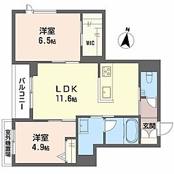 間取図画像 2LDK