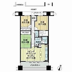 間取図画像 3LDK