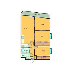 間取図画像 3LDK