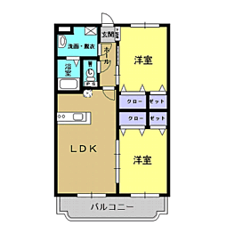 間取図画像 2LDK