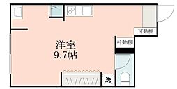 CasaCatoshi ワンルームの間取図画像