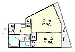 鹿児島市電2系統 純心学園前駅 徒歩3分 2階/-