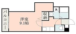 LalunaSakanoue 1Kの間取図画像