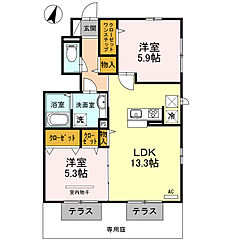 物件の間取り