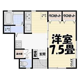 サクラハイツ 1Kの間取図画像