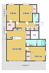 GraceCourtArata 3LDKの間取図画像