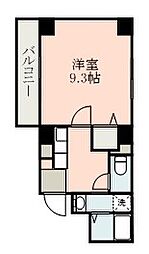 ケイツー・ビルド 1Kの間取図画像