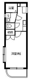 クリオコート 1Kの間取図画像