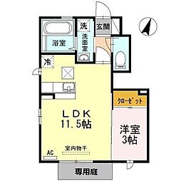 鹿児島市電1系統 谷山駅 白山北下車 徒歩29分 1階/-