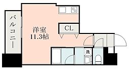 シャイニング上荒田 ワンルームの間取図画像