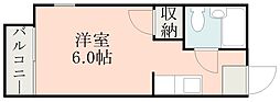 尚理園ビル ワンルームの間取図画像