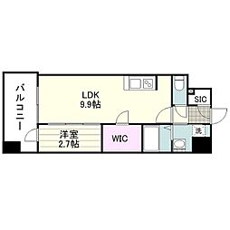 S-RESIDENCE小川町 1LDKの間取図画像