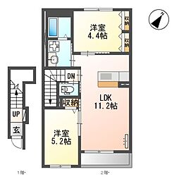 バス 武之迫西下車 徒歩5分 2階/-