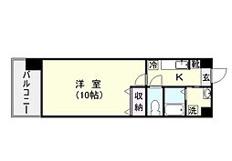 グランセーヌ二軒茶屋 1Kの間取図画像