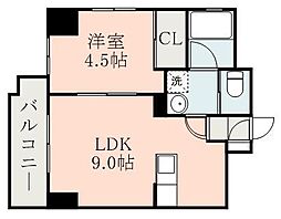 さくらヒルズ樋之口壱番館 1LDKの間取図画像
