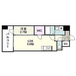S-RESIDENCE小川町 1LDKの間取図画像