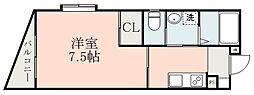 uTerrace 1Kの間取図画像