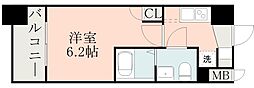 鹿児島市照国町マンション 1Kの間取図画像