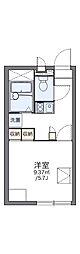 レオパレスエスポワール秋桜 1Kの間取図画像