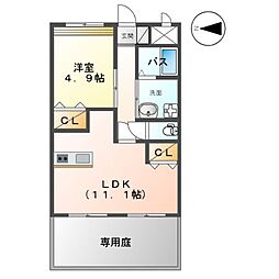 鹿児島市電1系統 谷山駅 バス20分 竹ノ迫西下車 徒歩2分 1階/-