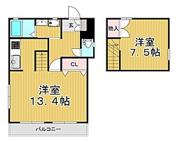 センターコート 1LDKの間取図画像