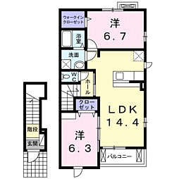 JR指宿枕崎線 谷山駅 バス14分 皇徳寺公民館前下車 徒歩6分 2階/-