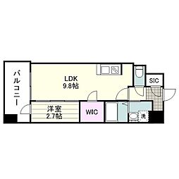 S-RESIDENCE小川町 1LDKの間取図画像