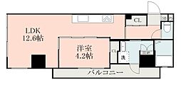 LANDMARKNISIDAHONDORI 1LDKの間取図画像