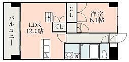 N.MAGNOLIA 1LDKの間取図画像