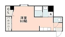 ウエストサイド武 ワンルームの間取図画像