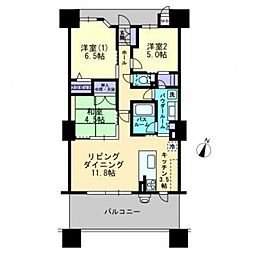 アルファステイツ照国 3LDKの間取図画像