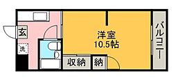 サンステージKT 1Kの間取図画像