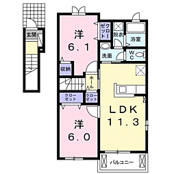 JR指宿枕崎線 二月田駅 徒歩15分 2階/-