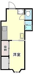 小川町ビル 1Kの間取図画像