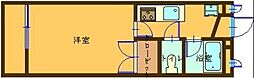 薬師・愛ビル 1Kの間取図画像
