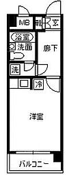 ライオンズマンション天文館 1Kの間取図画像