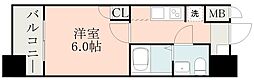 鹿児島市照国町マンション 1Kの間取図画像
