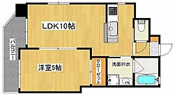 アルシオネ荒田 1LDKの間取図画像