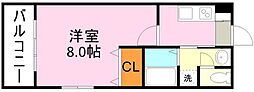 LEADINAIS鹿大前 1Kの間取図画像