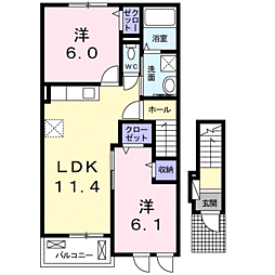 JR鹿児島本線 伊集院駅 バス16分 北小前下車 徒歩1分 2階/-
