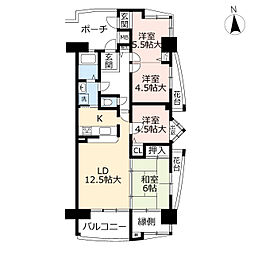 UR都市機構シーサイドももちサウスステージ1 4LDKの間取図画像
