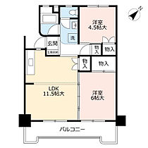 UR日の里一丁目  ｜ 福岡県宗像市日の里1丁目（賃貸マンション2LDK・9階・56.75㎡） その2