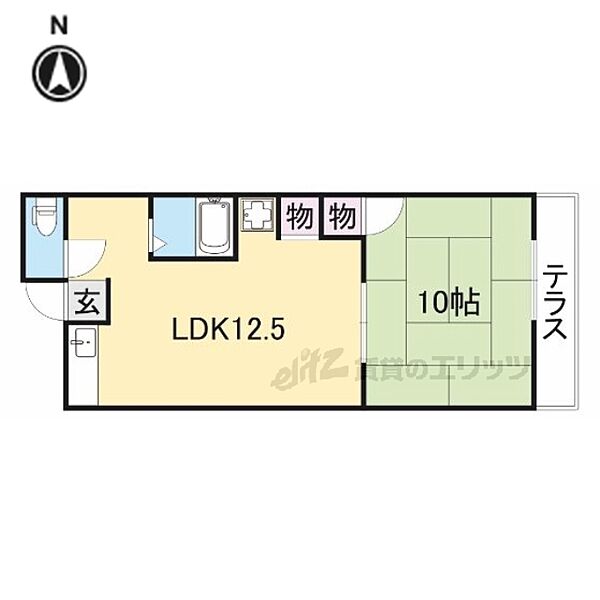 松栄ハイツ 102｜大阪府枚方市西牧野３丁目(賃貸アパート1LDK・1階・35.00㎡)の写真 その2