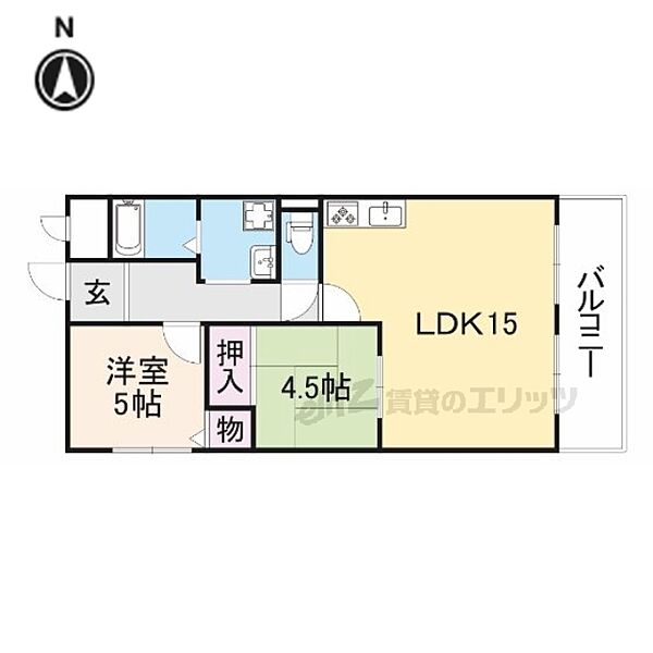 大阪府寝屋川市八坂町(賃貸マンション2LDK・2階・58.00㎡)の写真 その2