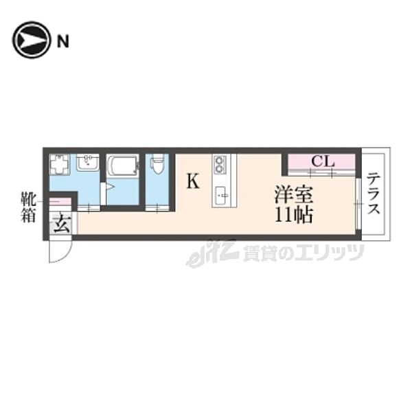 CHOU CHOU MAKINOHONMACHI 101｜大阪府枚方市牧野本町２丁目(賃貸アパート1R・1階・26.17㎡)の写真 その2