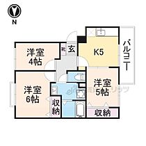 奈良県生駒郡斑鳩町興留1丁目（賃貸アパート3K・3階・55.00㎡） その2