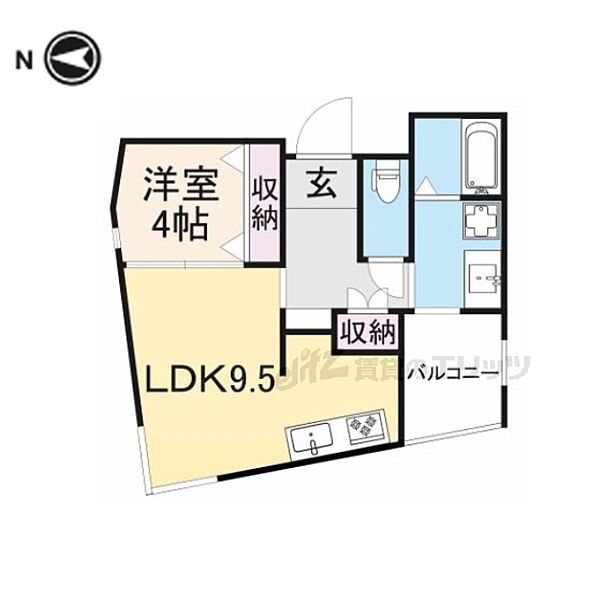 ルミエール星田　2番館 501｜大阪府交野市星田5丁目(賃貸マンション1LDK・5階・34.52㎡)の写真 その1