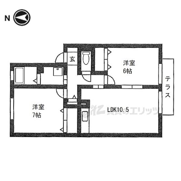 スターブル西大寺 102｜奈良県奈良市菅原町(賃貸アパート2LDK・1階・54.70㎡)の写真 その2