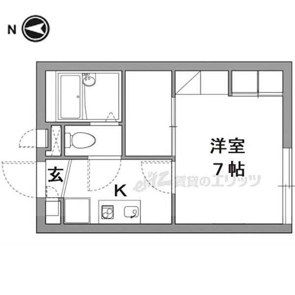 大阪府寝屋川市石津中町(賃貸アパート1K・1階・19.87㎡)の写真 その2